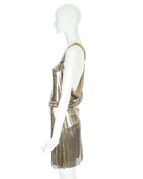 versace gold dress mini|Versace evening dress.